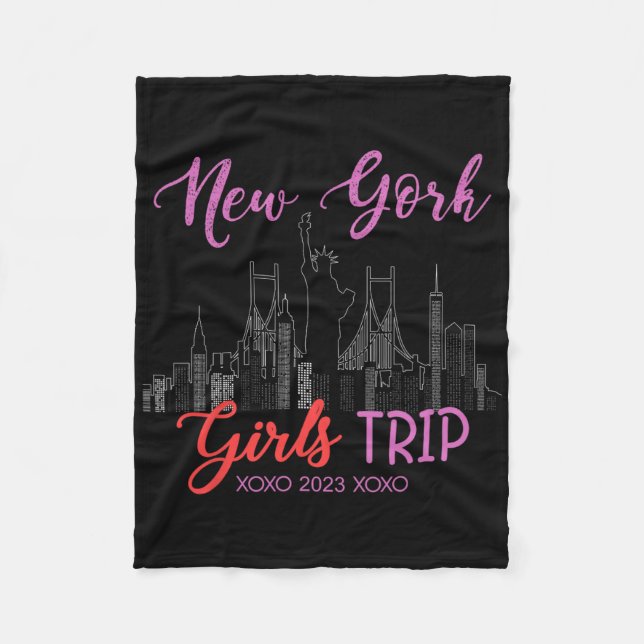 Cobertor De Velo New York Girls Trip 2023 Nyc Vacation 2023 Ladies  (Frente)