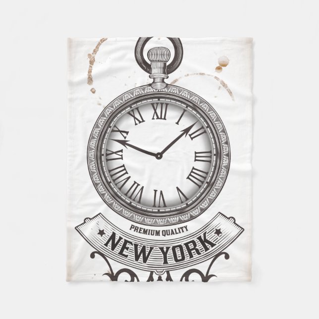 Cobertor De Velo New York Pocket Watch (Frente)