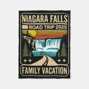 Cobertor De Velo Niagara Falls Road Trip 2025 Férias Familiares