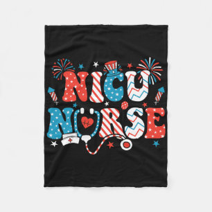 Cobertor De Velo Nicu Enfermeira 4 de julho Bandeira Americana Nic
