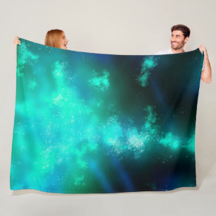 Cobertor De Velo Night Sky Emerald Green