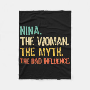 Cobertor De Velo Nina A Mulher O Mito A Influência O Retrato Engraç