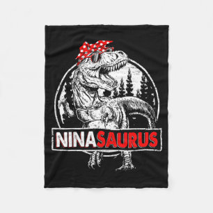 Cobertor De Velo Ninasaurus t rex dinossauro nina saurus dia das mã