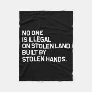 Cobertor De Velo Ninguém é Ilegal em Terra Roubada Construída
