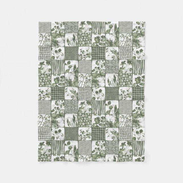 Cobertor De Velo Nippon Cheater Quilt Verde Oliva Branco (Frente)