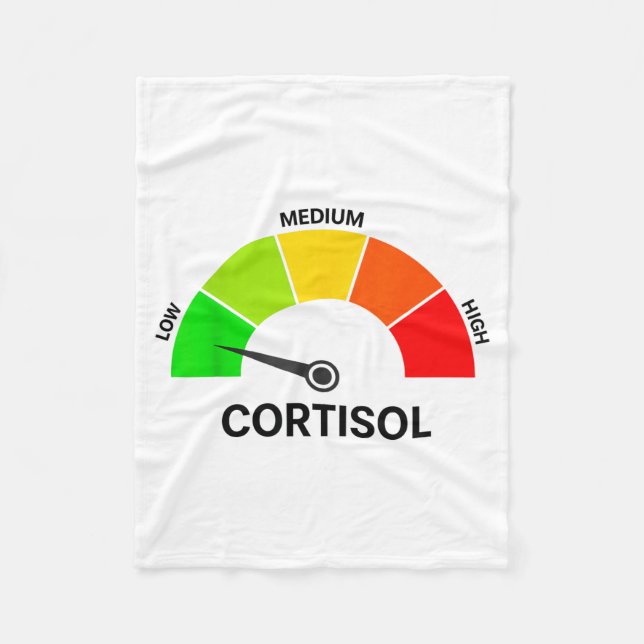 Cobertor De Velo Níveis Baixos de Cortisol Meme Engraçado (Frente)