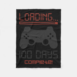 Cobertor De Velo Nível 100 Dias De Escola Completo Video Game Gamer