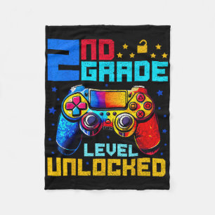 Cobertor De Velo Nível da 2ª Série Desbloqueado Gamer Primeiro Dia 