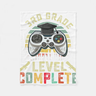 Cobertor De Velo Nível de Série Concluído Gamer Formatura da 3ª Sér