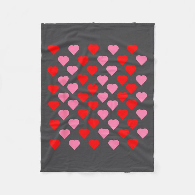 Cobertor De Velo Nk And Red Hearts Lovers Funny Valentine’s Day Hum (Frente)