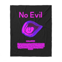 No Evil - City Jamz - Fleece Blanket