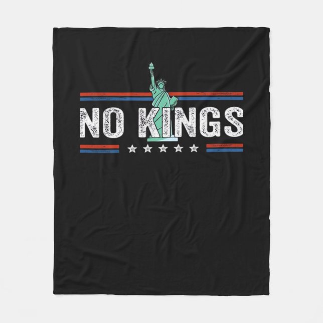 Cobertor De Velo No Kings Day Retro Classic Design (Frente)