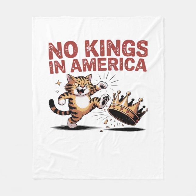 Cobertor De Velo No Kings In America Classic Aesthetic Design (Frente)