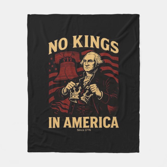 Cobertor De Velo No Kings In America Since 1776 Anti-Donald Trumpp (Frente)