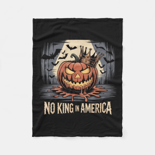 Cobertor De Velo No Kings In America Since 1776 Distressed Usa Flag (Frente)