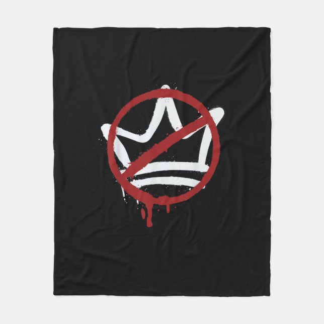 Cobertor De Velo No Kings In America Since 1776 Minimal Clean (Frente)