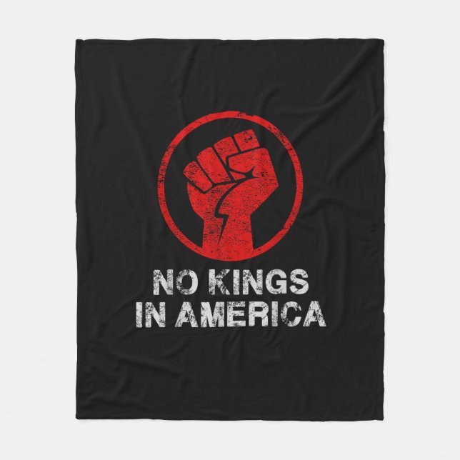 Cobertor De Velo No Kings In America Since 1776 Resist 8647 US Flag (Frente)