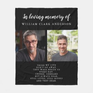 Cobertor De Velo No Loving Memory 2 Photo Poem Tribute Blanket