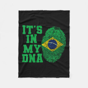 Cobertor De Velo No Meu Adn Brasil, Bandeira Corta Vintage Brasilei