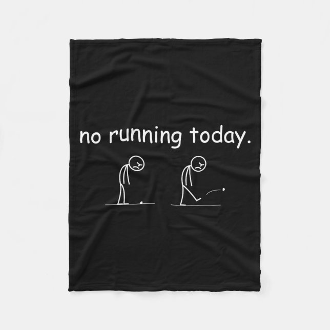 Cobertor De Velo No Running Today Funny Marathon Runner Athlete Men (Frente)