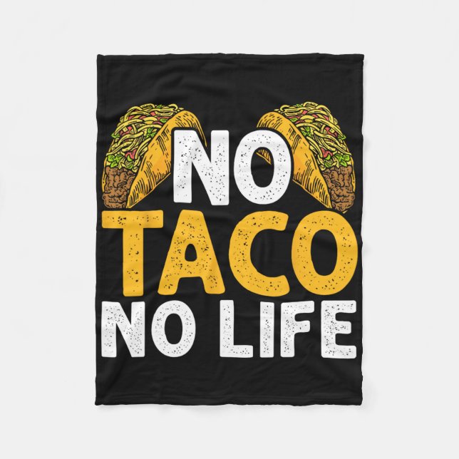 Cobertor De Velo No Taco No Life Nacho Mexicano Comida Cinco De May (Frente)