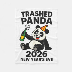 Cobertor De Velo Noite de Ano Novo 2026 Trashed Panda Premium