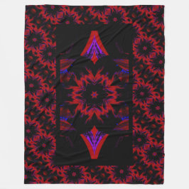 Cobertor De Velo Noite de Lotus Fleece Blanket