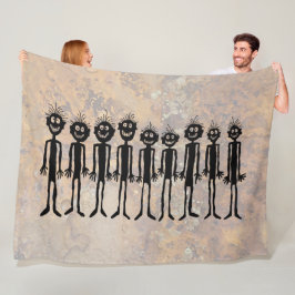 Cobertor De Velo Noite dos Gigantes Caminhando Petroglicph