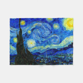 Cobertor De Velo Noite estrelado por belas artes de Van Gogh