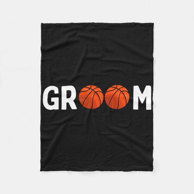 Cobertor De Velo Noivo de Basquete Casamento Engraçado  (Frente)
