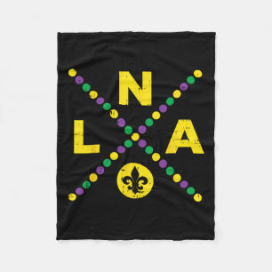 Cobertor De Velo Nola Nova Orleans Louisiana Bobo Engraçado Mardi G