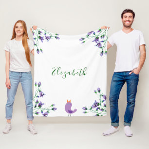 Cobertor De Velo Nome branco de violeta floral