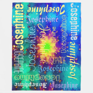 Cobertor De Velo Nome da Galáxia Explosão Solar Supernova Tie-dye
