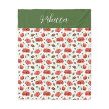 Nome da Papoula Vermelha Aquarela Flor Silvestre 