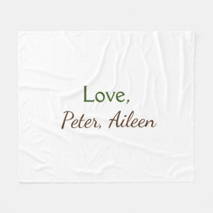 Cobertor De Velo nome de adição de amor simples texto editável míni