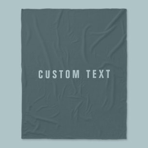 Cobertor De Velo Nome de aparência na moda Modern   Cinza azul