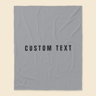 Cobertor De Velo Nome de aparência na moda Modern Cinza e preto