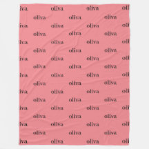 Nome de Repetição Personalizado Simples Dusty Pink