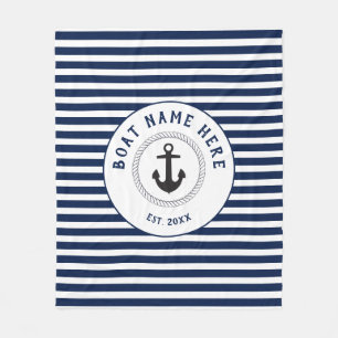 Cobertor De Velo Nome do barco âncora náutico