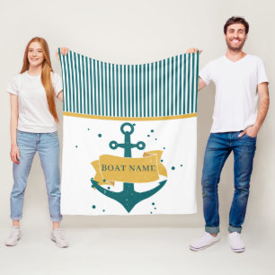 Cobertor De Velo Nome do barco personalizado náutico