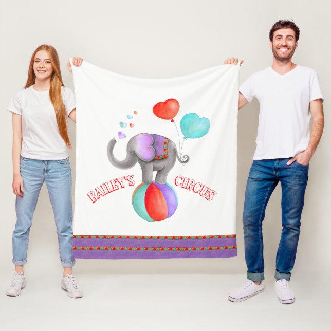 Cobertor De Velo nome do circo de elefante de cinza (In Situ)