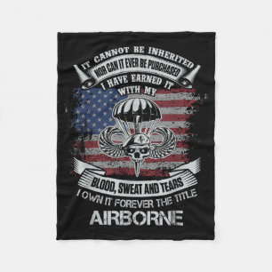 Cobertor De Velo Nome Do Exército Americano Veterano Fla