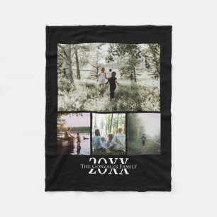 Cobertor De Velo Nome do Instagram de Colagem de Fotos e Ano Person