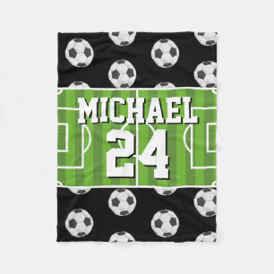 Cobertor De Velo Nome do jogador de padrões do futebol Jersey Spor