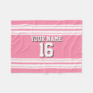 Cobertor De Velo Nome do Número Personalizado da Jersey do Flamingo
