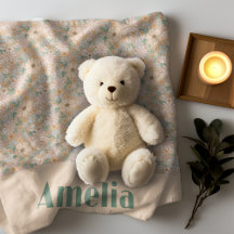 Nome do padrão floral bege pastel