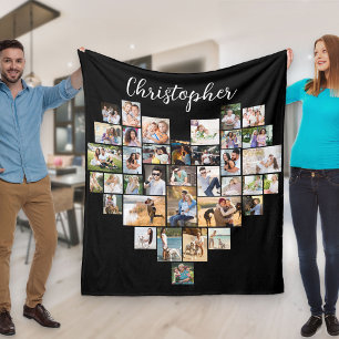 Cobertor De Velo Nome do Script de Colagem de Fotos em Forma de Cor