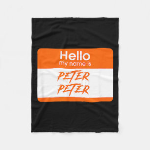 Cobertor De Velo Nome é Peter Peter Comedor de Abóbora Engraçado Ha