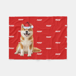 Cobertor De Velo Nome engraçado de Akita em Natal estampado