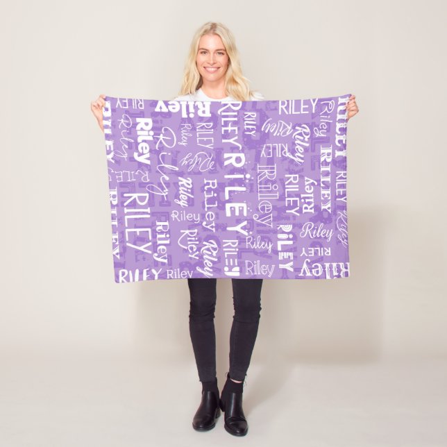 Cobertor De Velo Nome feito sob encomenda personalizado para Riley (In Situ)